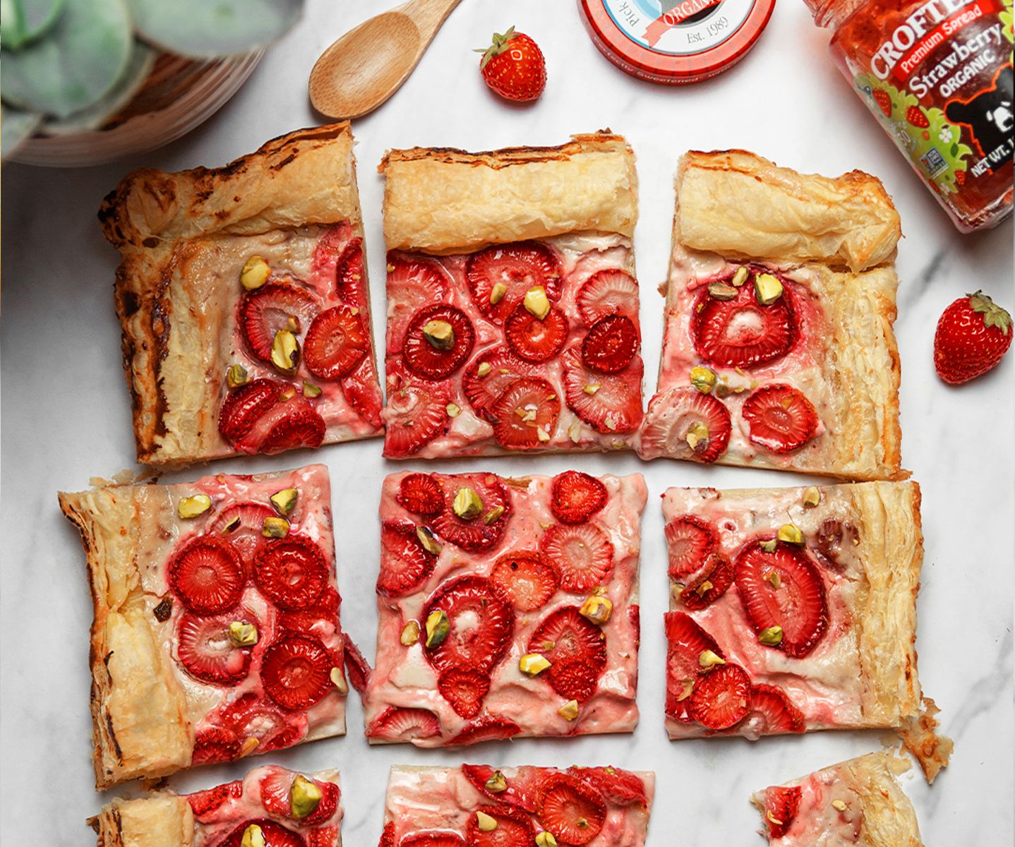 Chocolate-Dipped Strawberry Tart with Pistachio Crust