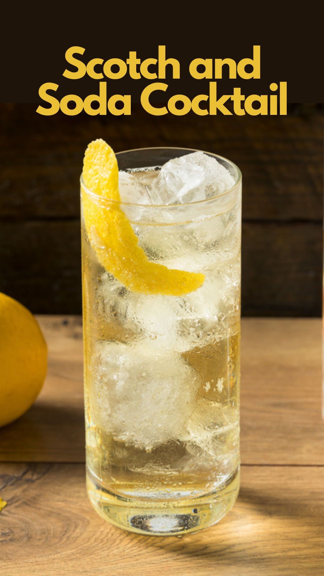 Citrus-Infused Scotch Highball with Club Soda