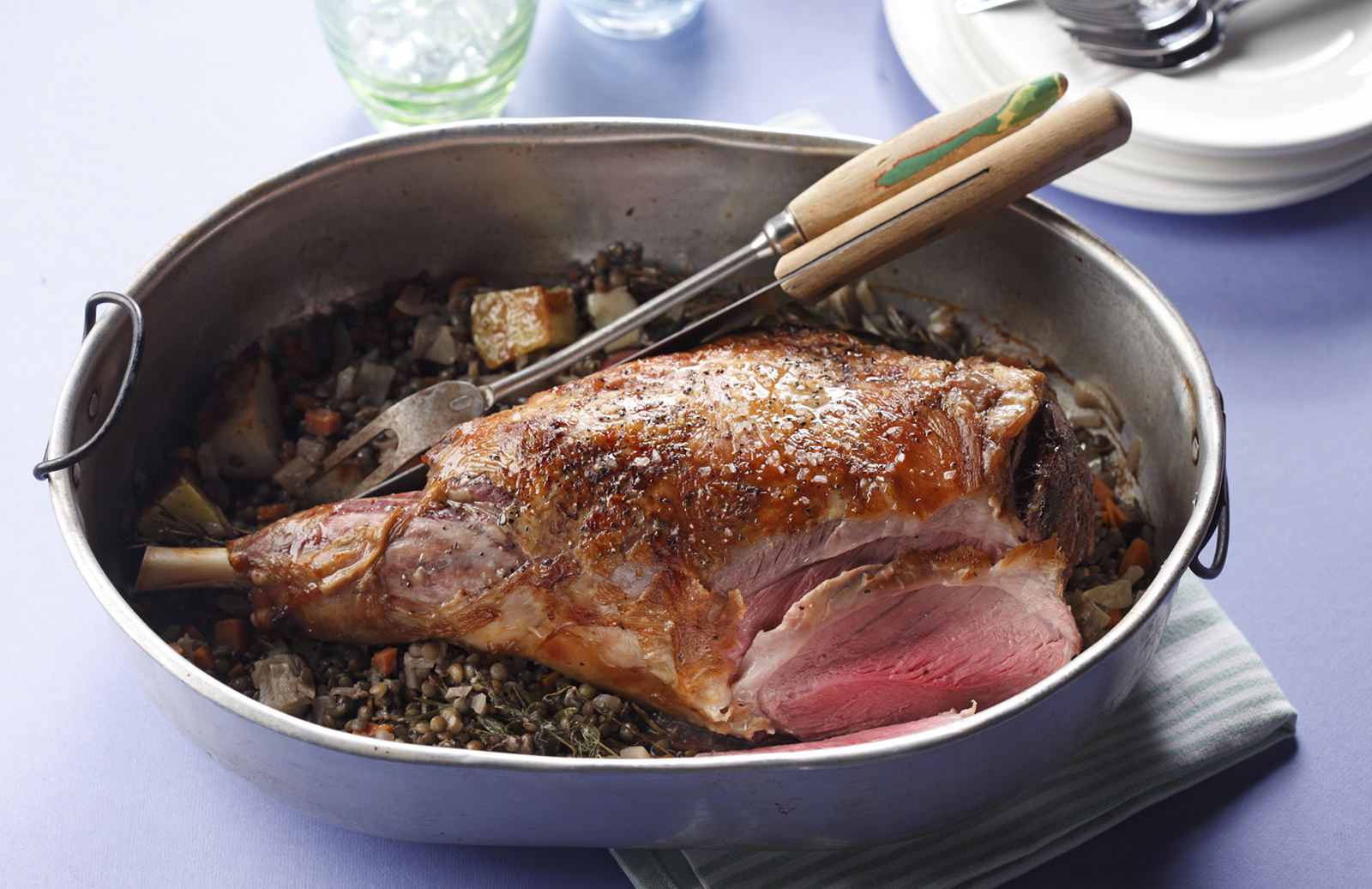 Slow-Cooked Ethiopian Lamb Tibs with Rosemary and Garlic