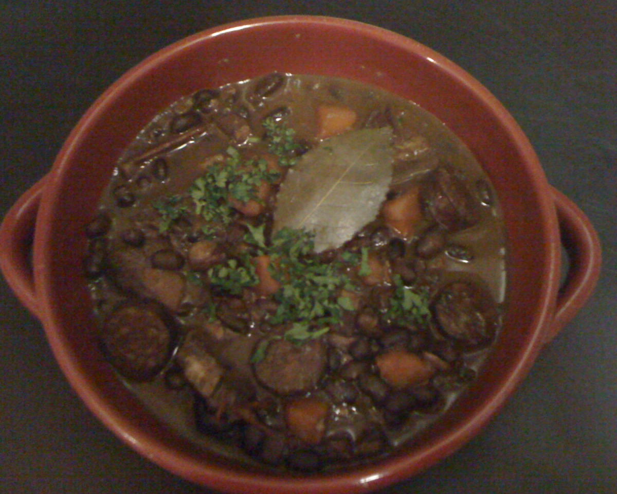 Spicy Brazilian Black Bean Stew with Sausage