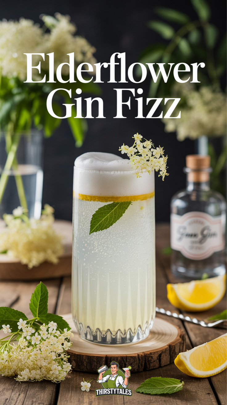 Elderflower & Violet Gin Fizz
