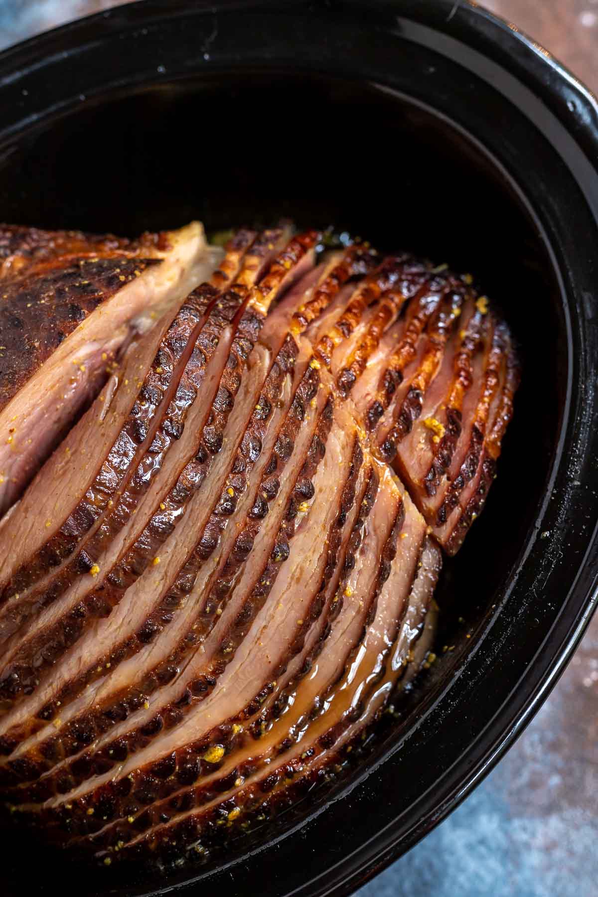 Slow Cooker Cranberry-Orange Glazed Ham