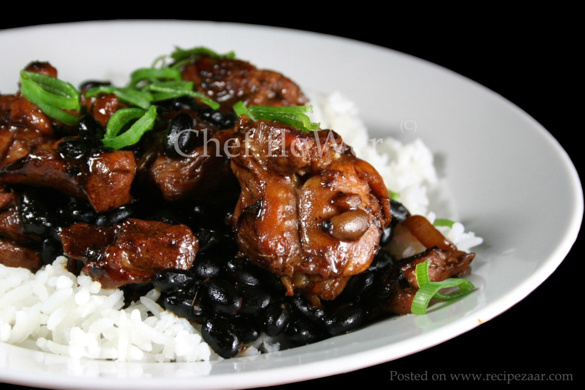 Stir-Fried Chicken with Mixed Peppers and Black Bean Sauce