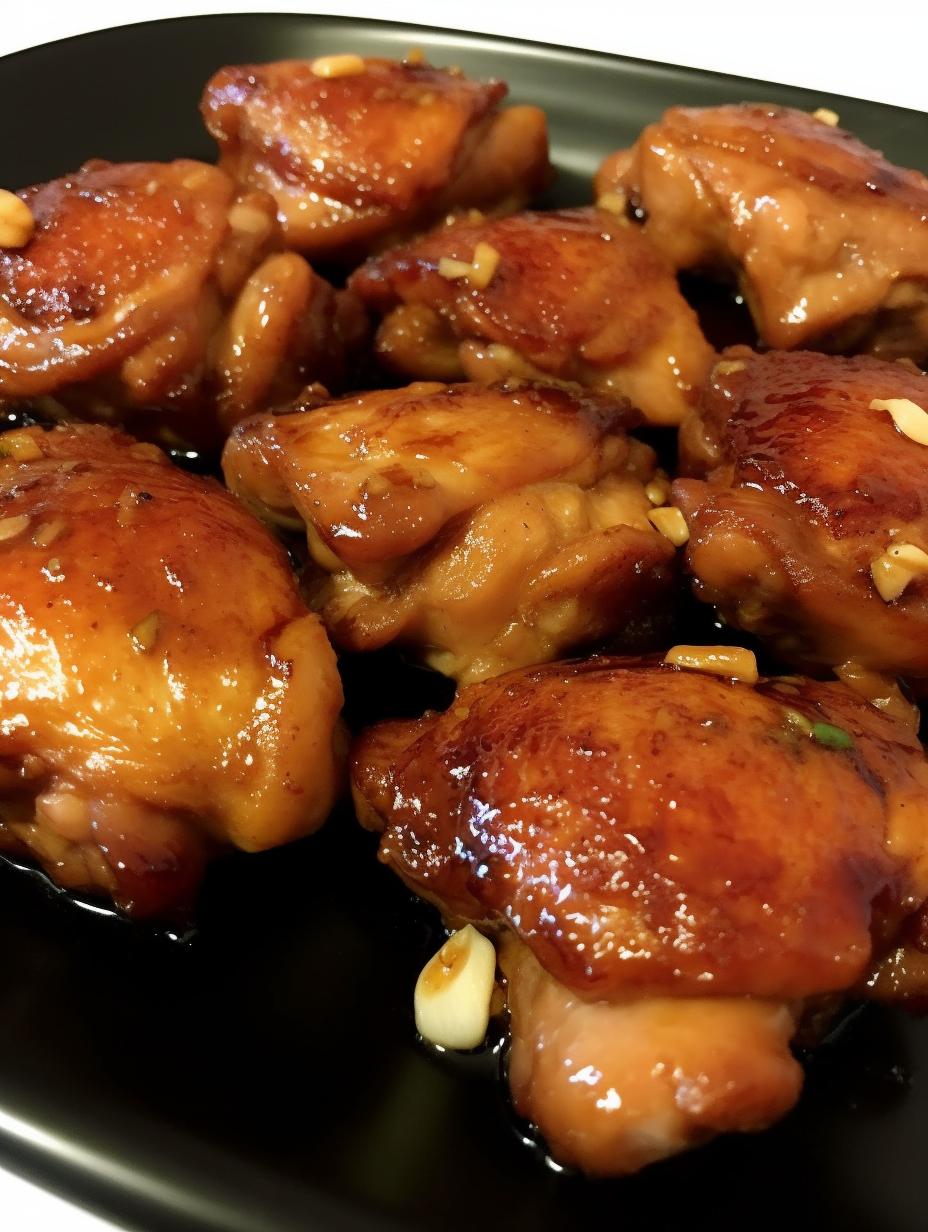 Honey Garlic Glazed Chicken Thighs