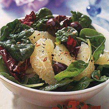 Roasted Radicchio and Grapefruit Salad with Bitter Greens