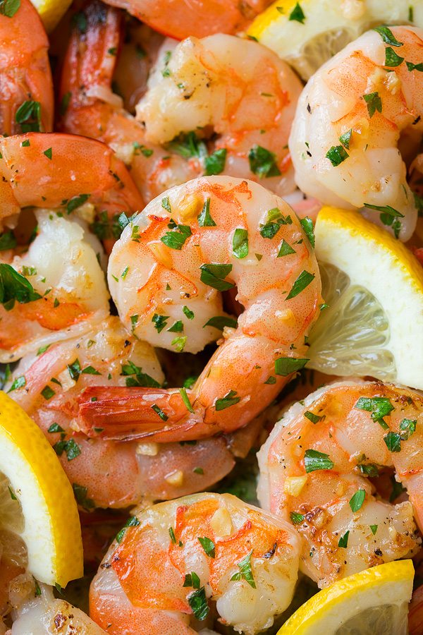 Quick Sautéed Garlic Butter Shrimp with Lemon and Parsley