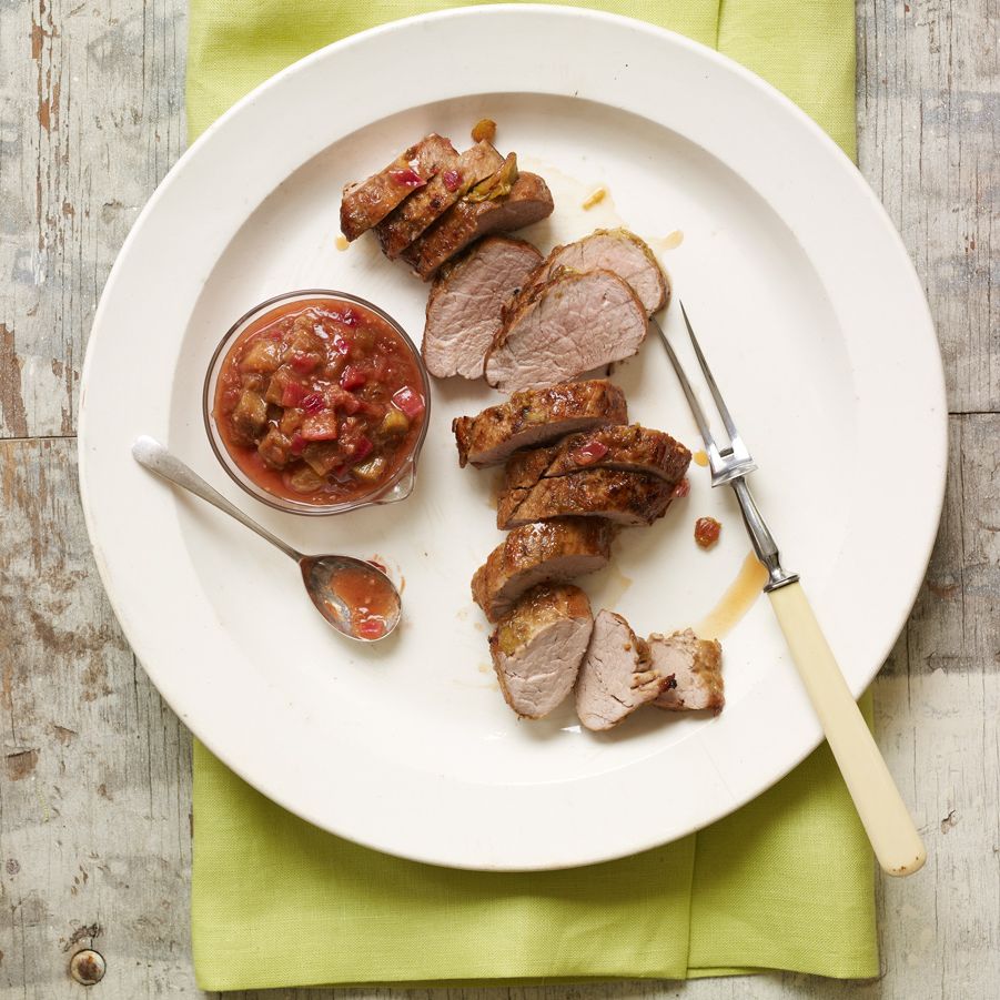 Rum-Glazed Pork Tenderloin with Spiced Mango Chutney