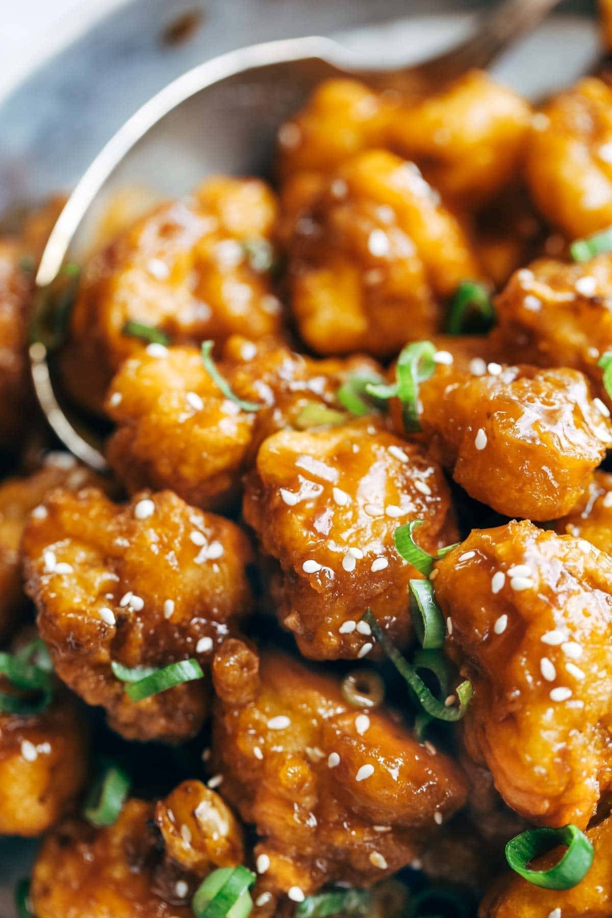 Stir-Fried General Tso’s Cauliflower with Spicy Garlic Sauce