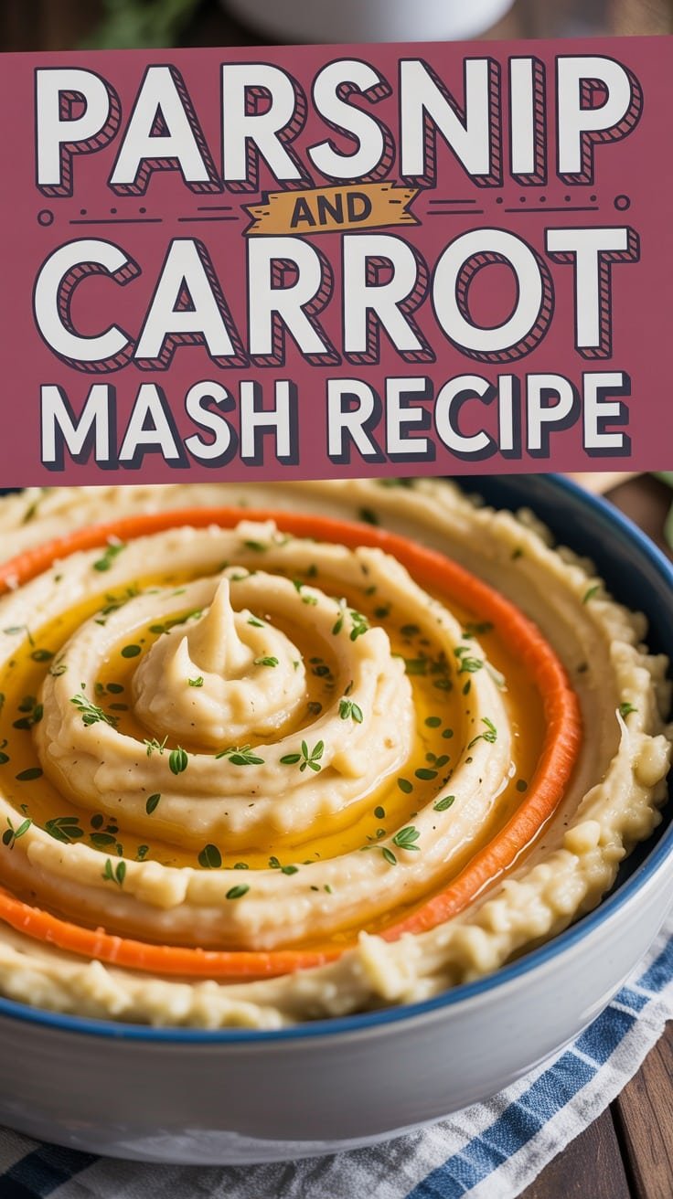 Honey-Glazed Carrot and Parsnip Mash with Fresh Thyme