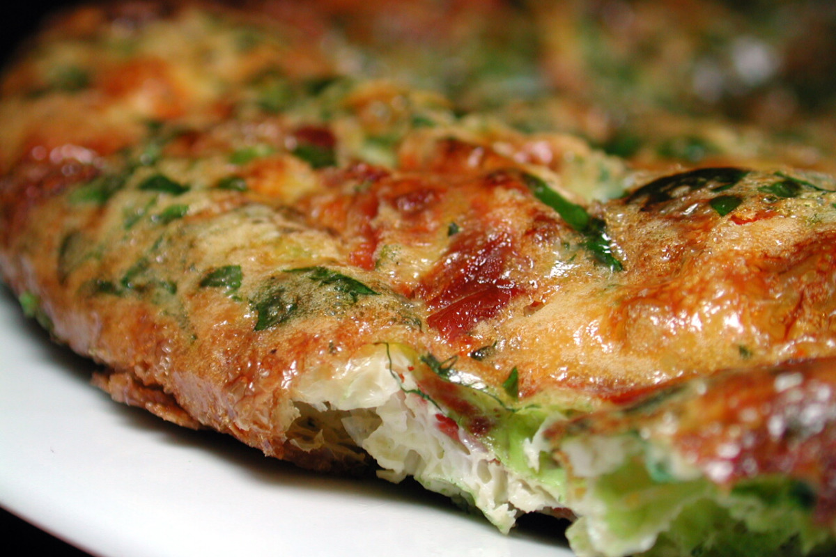 Savory Pancetta and Herb Frittata with Parmesan