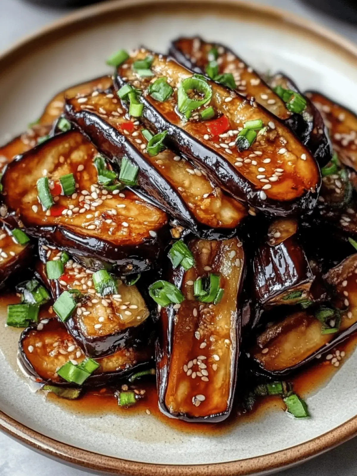 Stir-Fried Eggplant with Garlic and Soy Glaze
