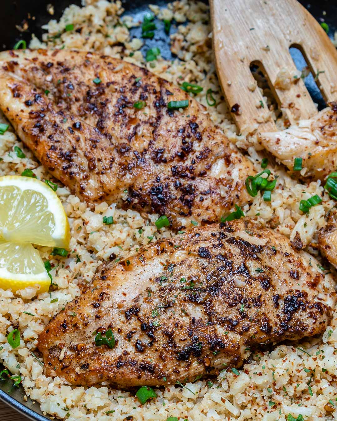Skillet Chicken Marry Me with Cauliflower Rice