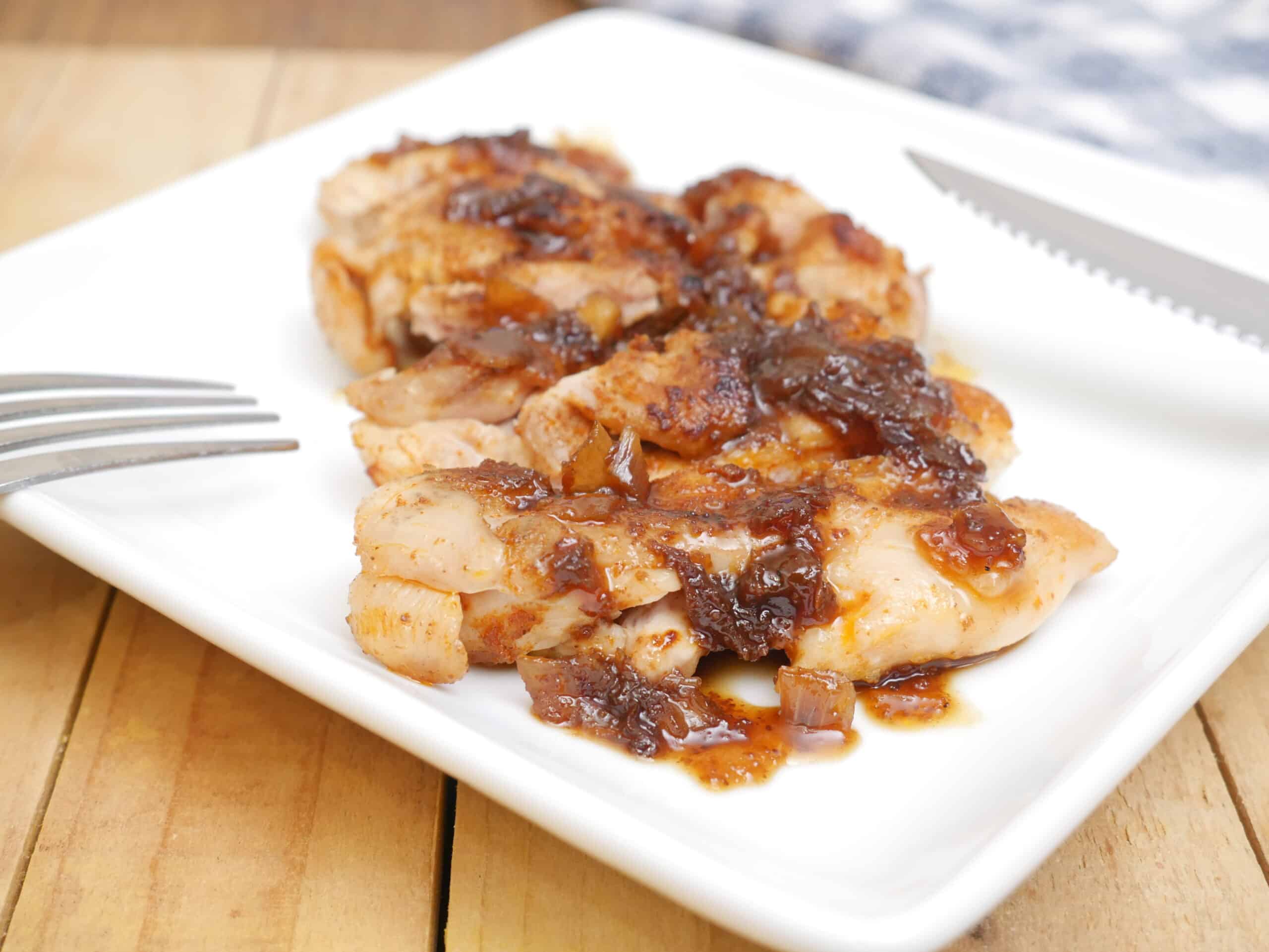 Pan-Seared Chicken Thighs with Citrus-Honey Glaze