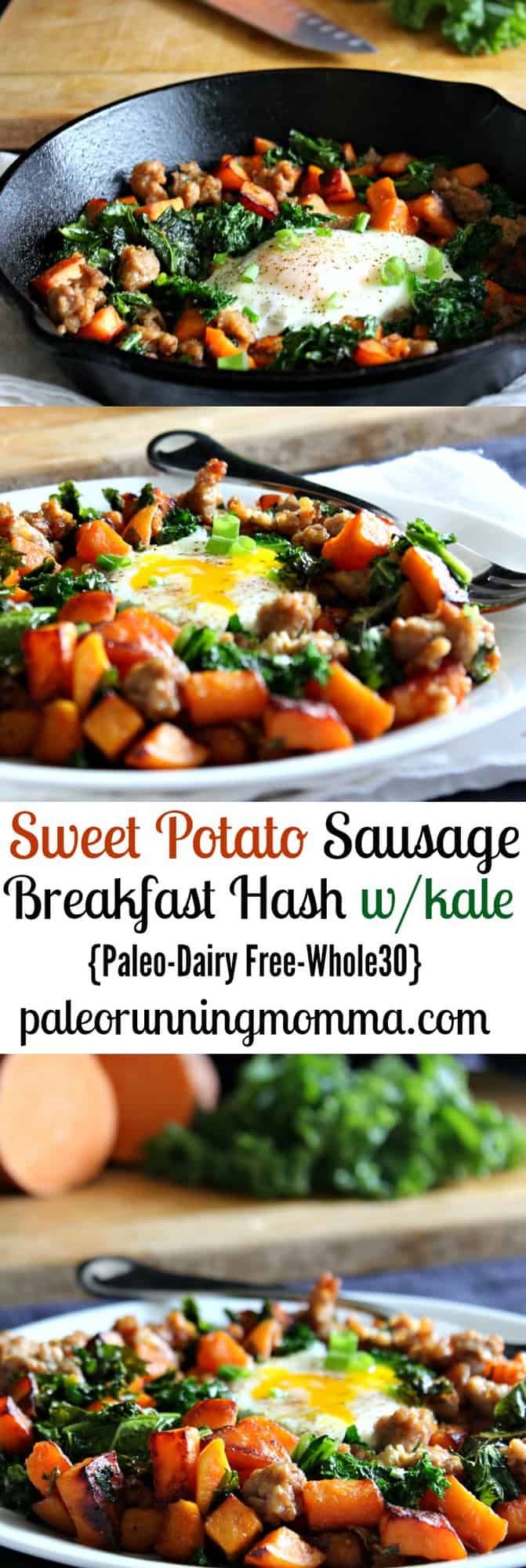 Almond-Free Whole30 Breakfast Hash with Sweet Potatoes and Sausage