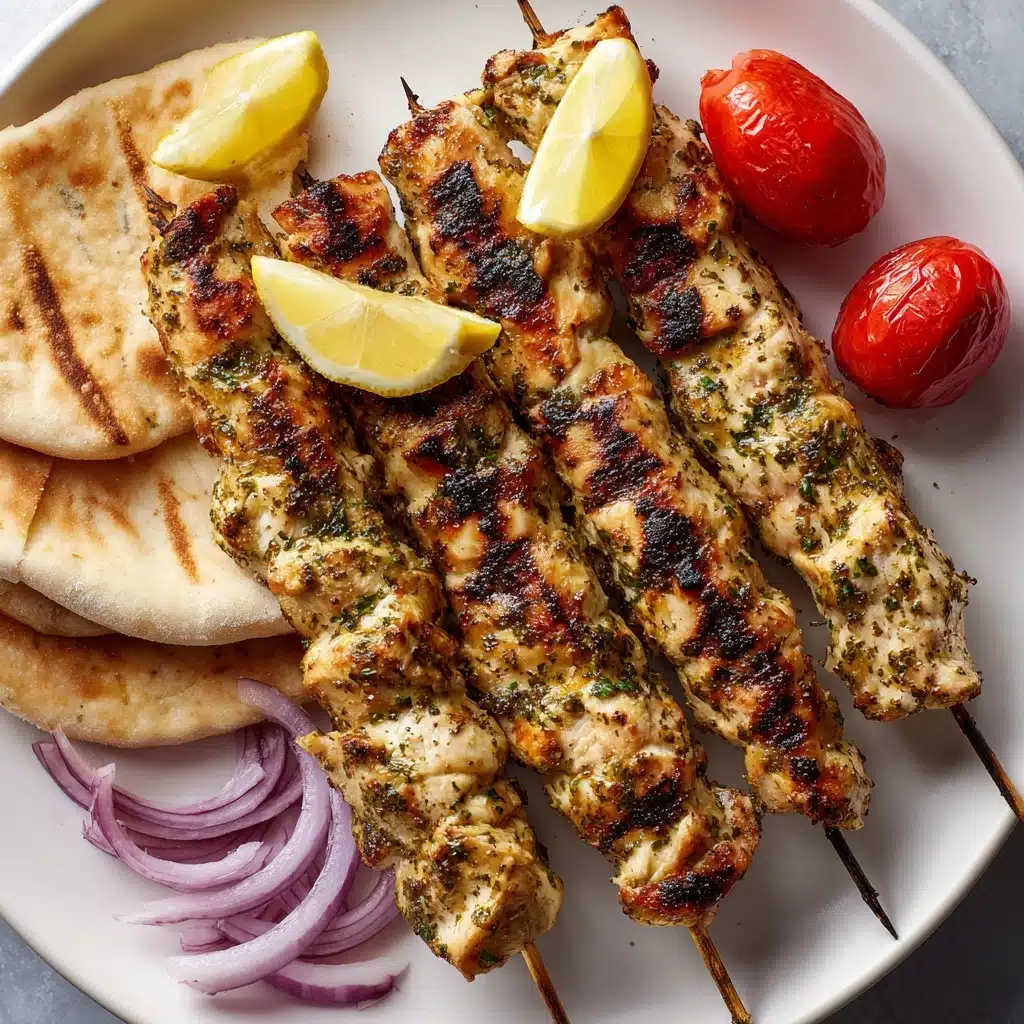 Lemon-Infused Greek Chicken Souvlaki Skewers