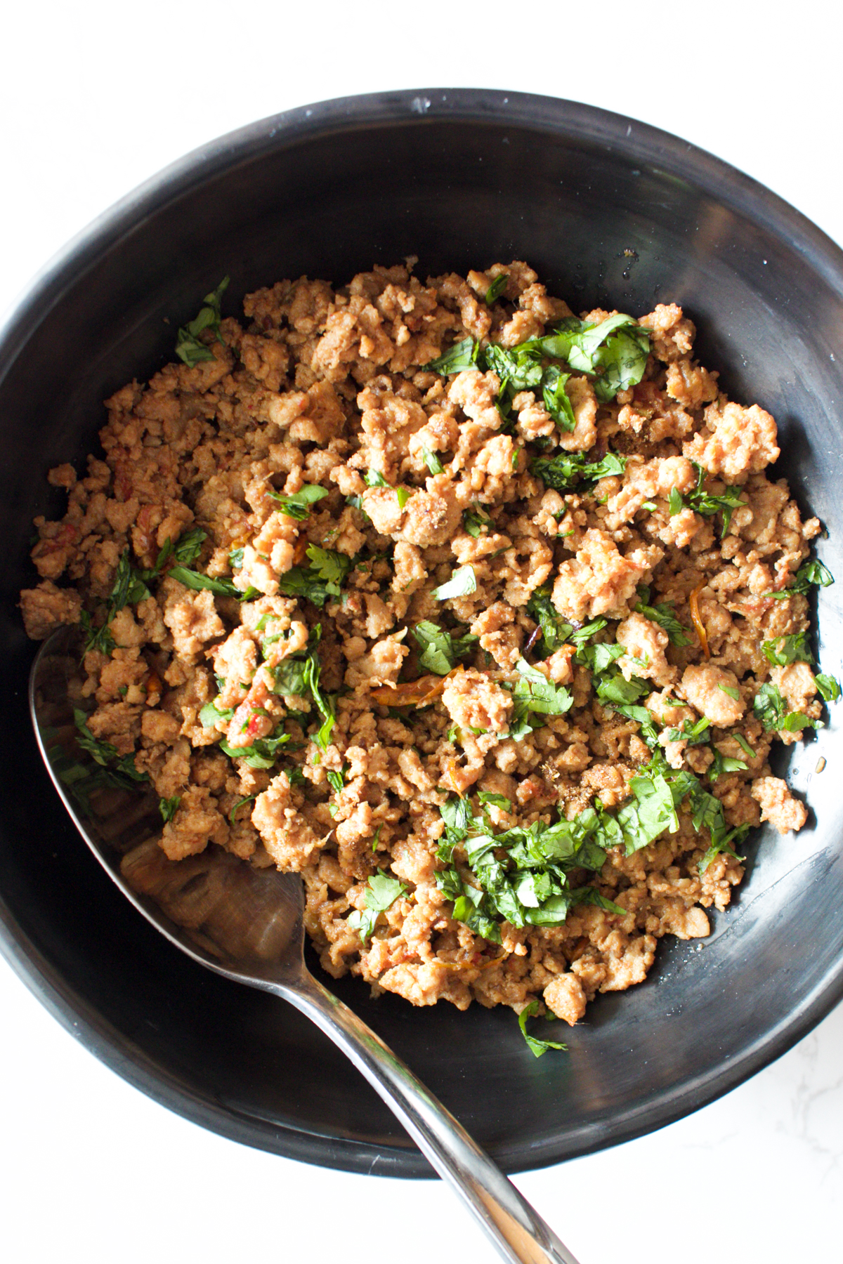 Kashmiri Minced Chicken Keema with Fennel and Dry Ginger