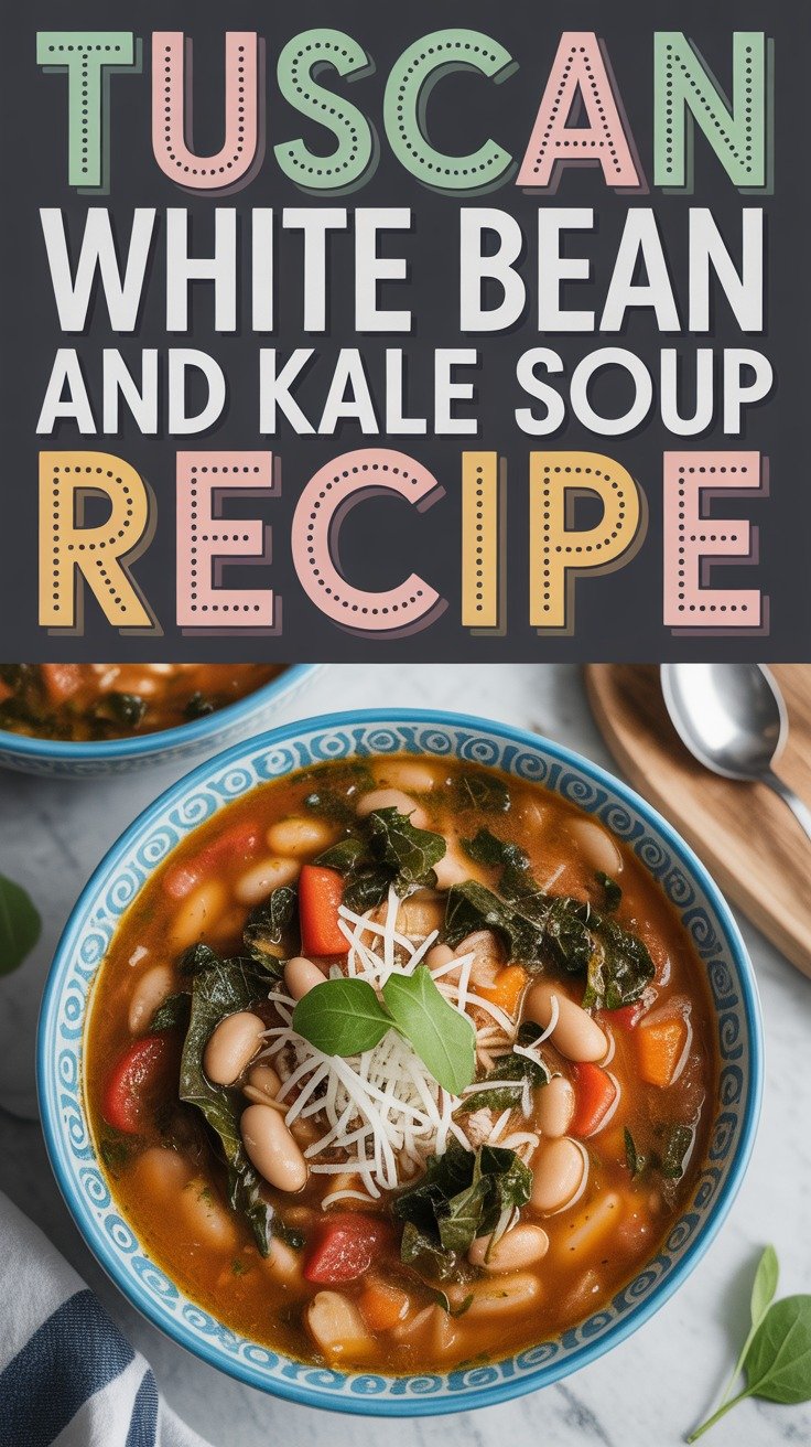 Slow-Simmered Tuscan White Bean and Kale Soup