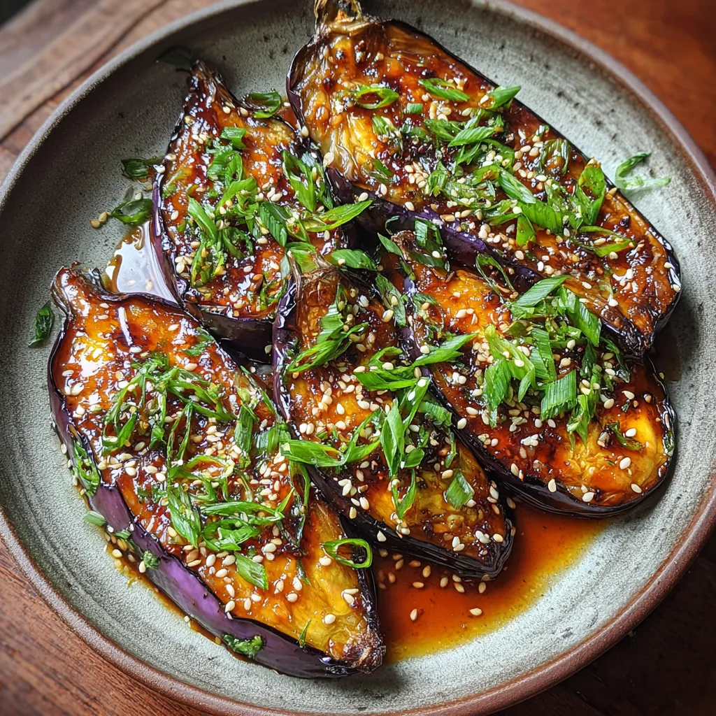 Pan-Fried Miso-Glazed Eggplant with Sesame