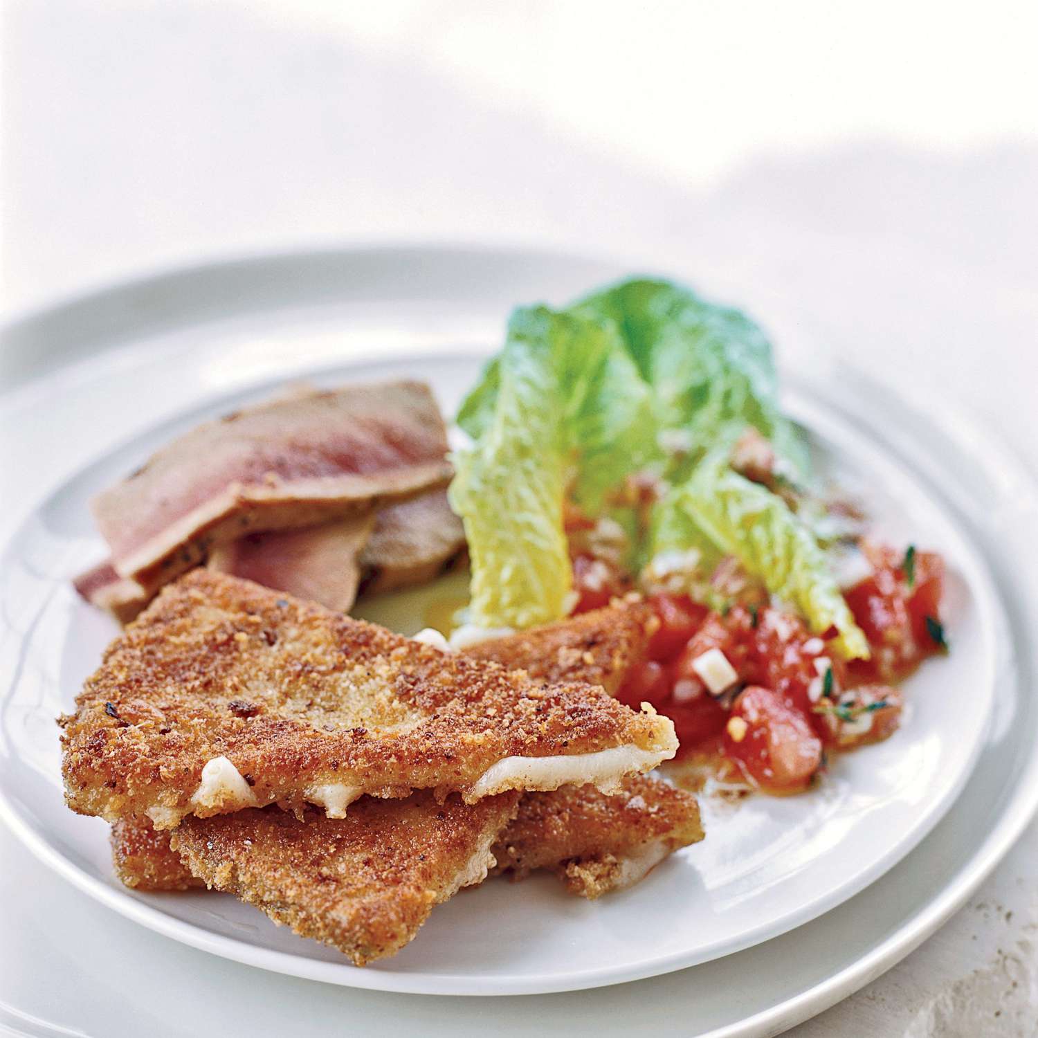 Pan-Fried Manchego Cheese with Honey and Toasted Almonds