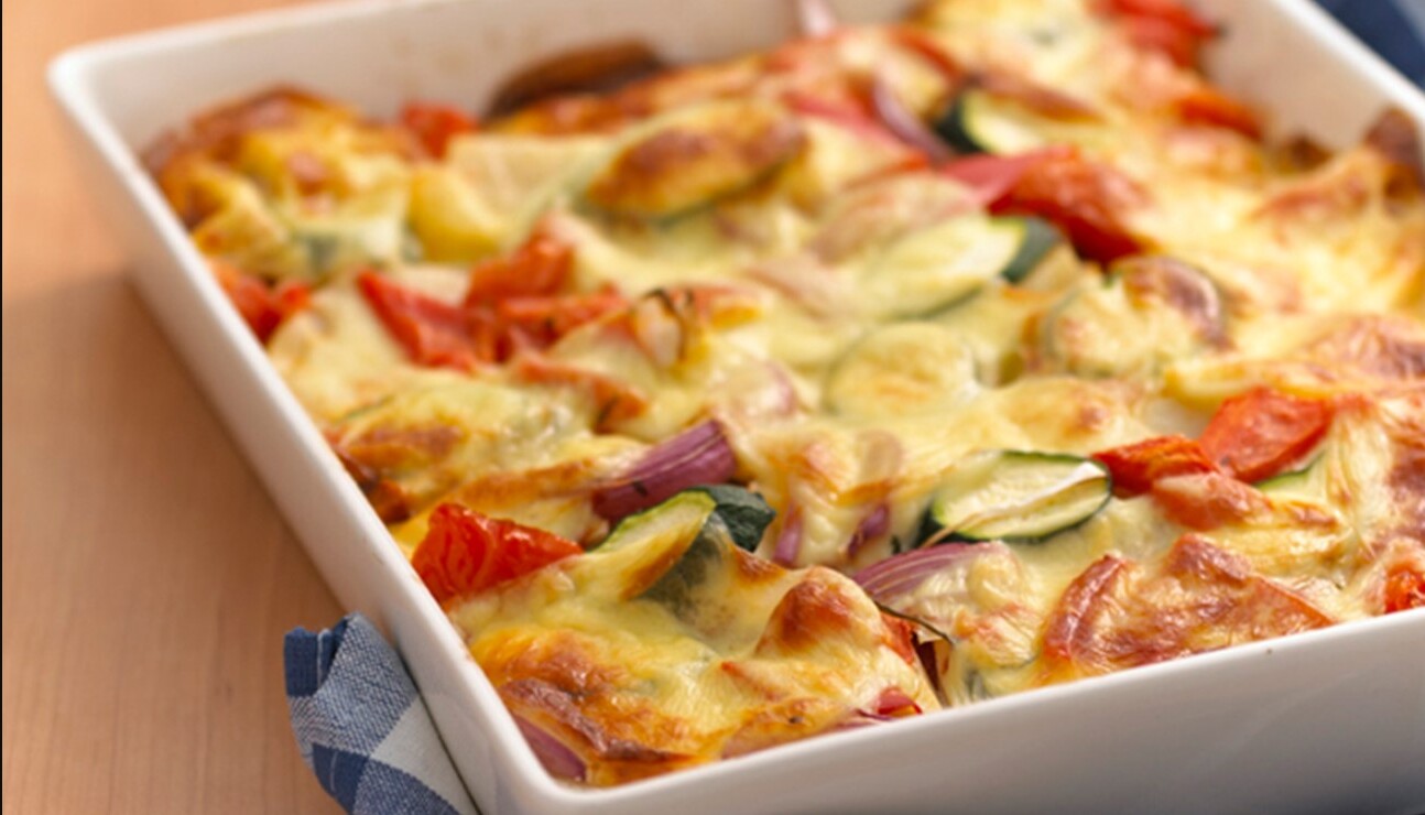 Layered Veggie and Cheese Casserole