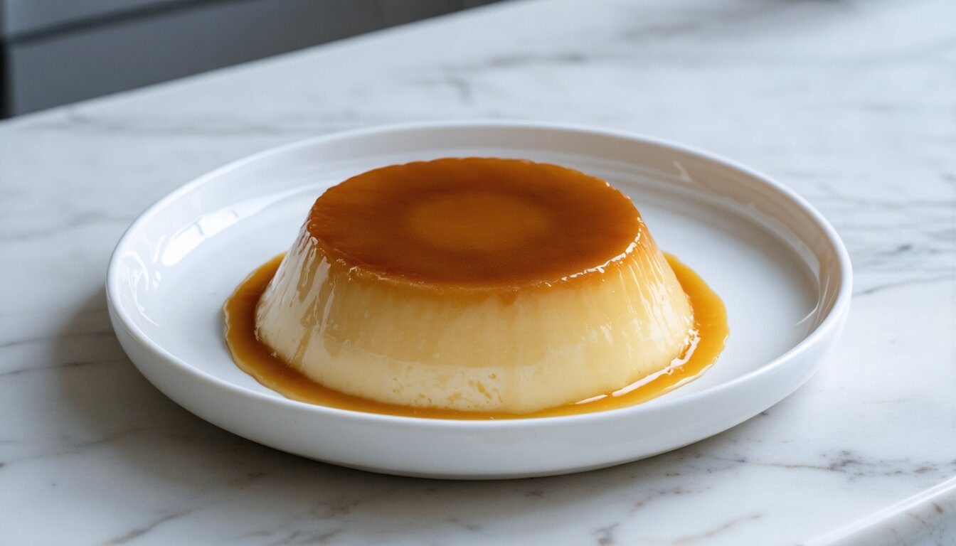 Leche Flan Custard with Caramel Sauce