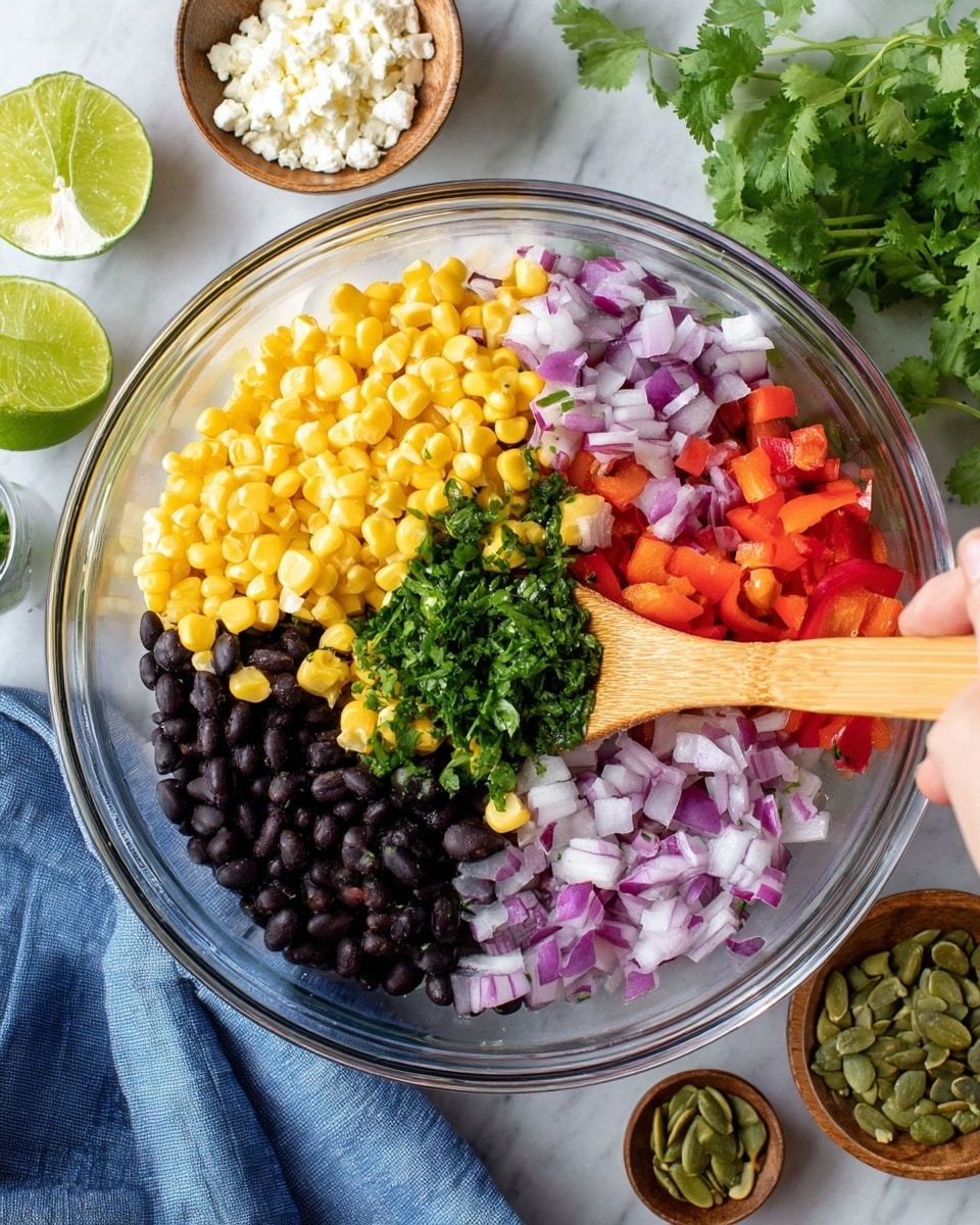 Wood-Fired Corn and Black Bean Salad with Lime-Cilantro Dressing