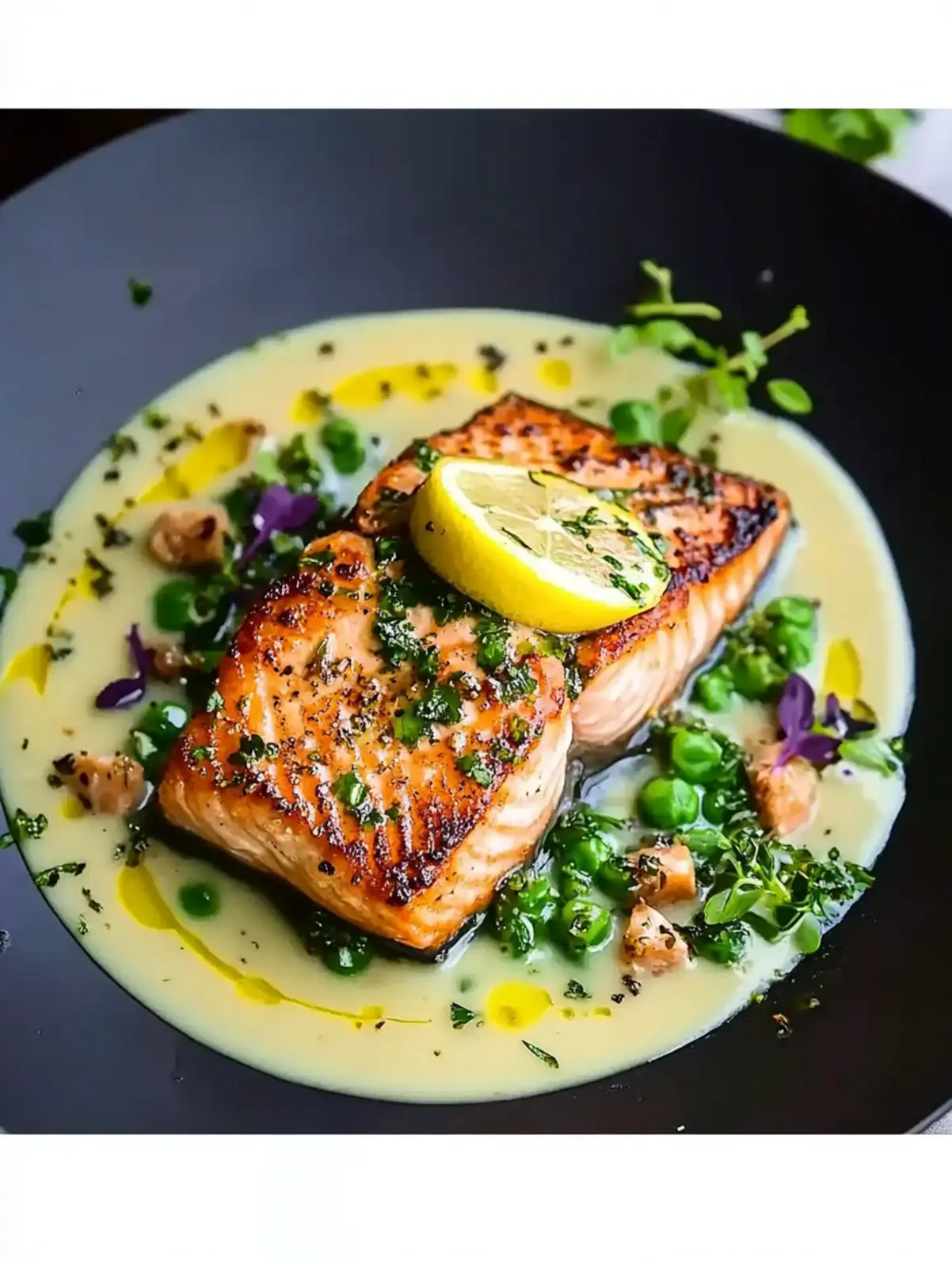 Pan-Roasted Salmon with Lemon-Caper Beurre Blanc
