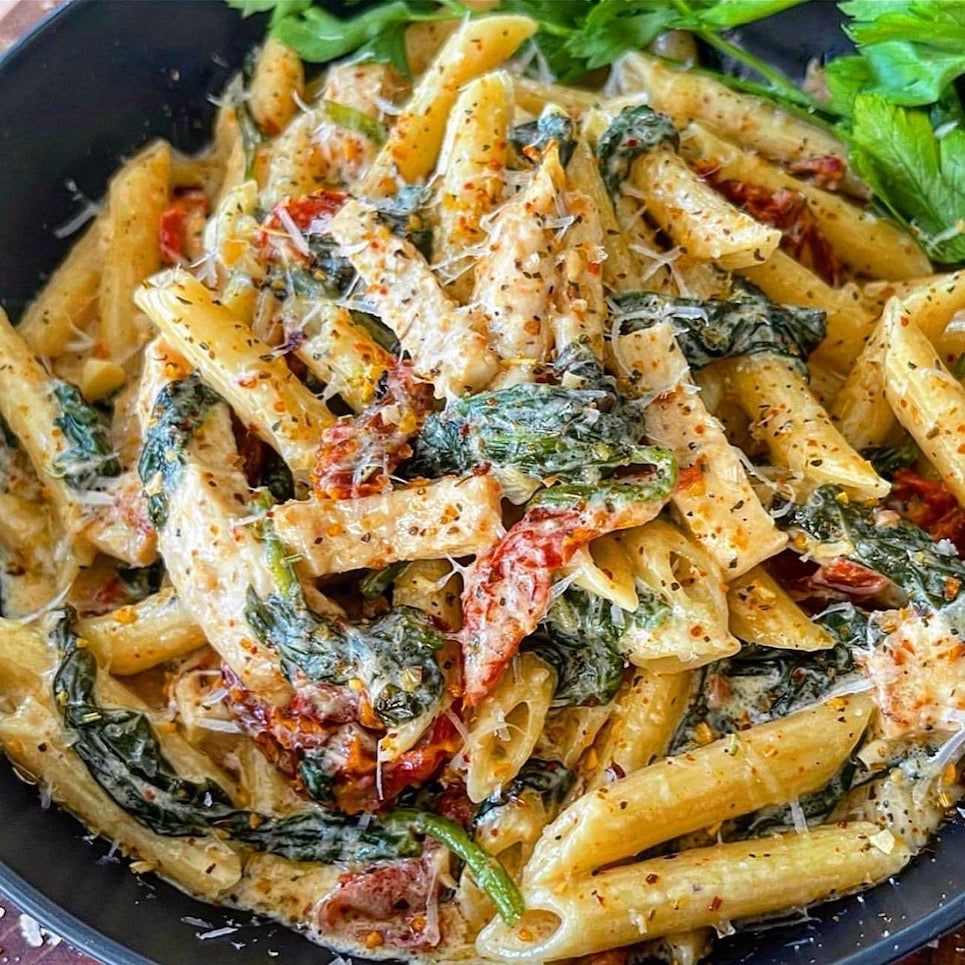 Creamy Tuscan Pasta with Sun-Dried Tomatoes
