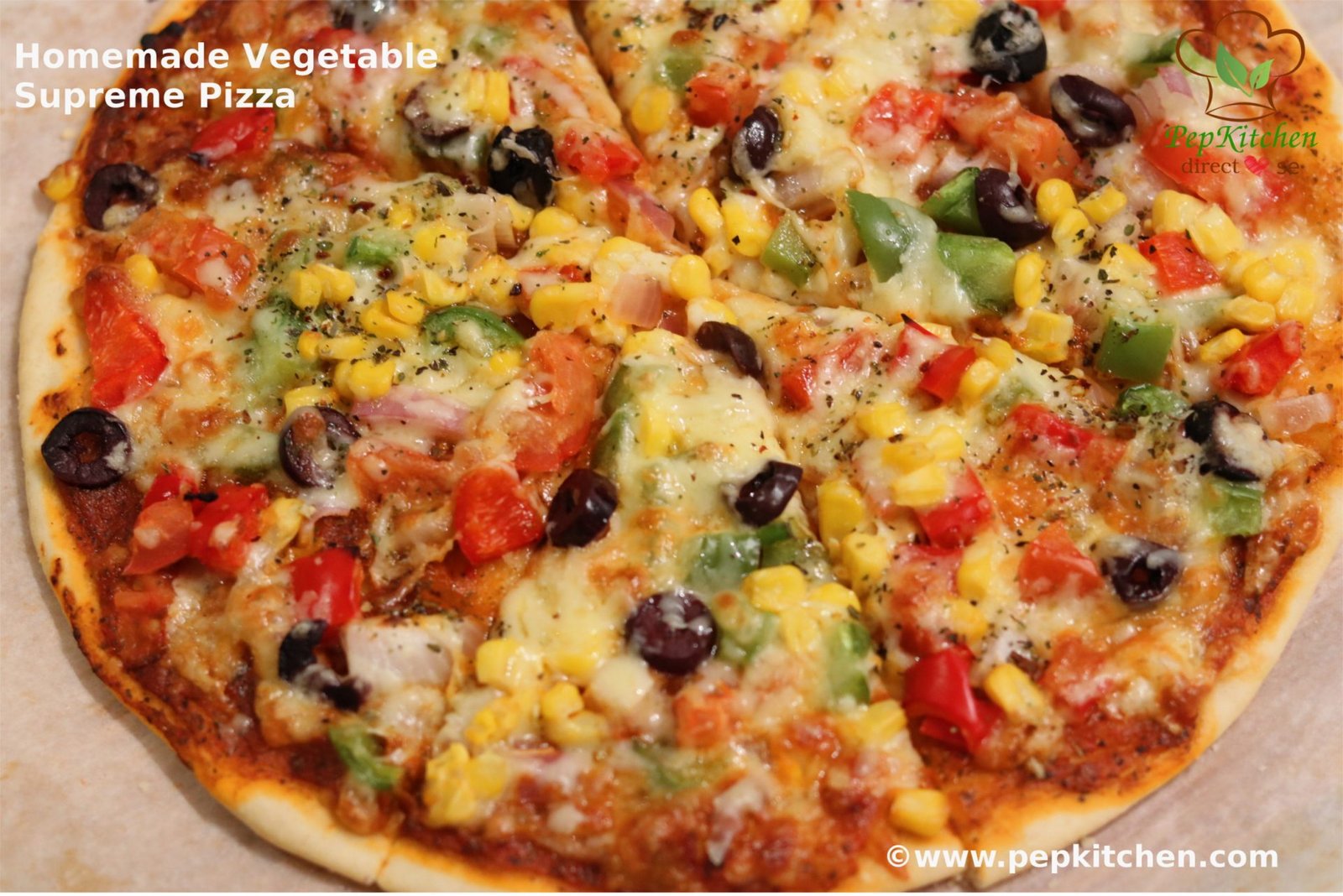 Supreme Pepperoni and Vegetable Pizza with Crispy Crust