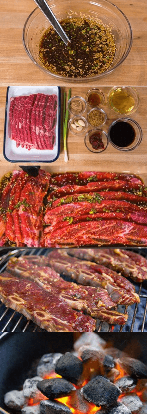 Korean-Inspired Grilled Beef Short Ribs with Sesame-Garlic Marinade