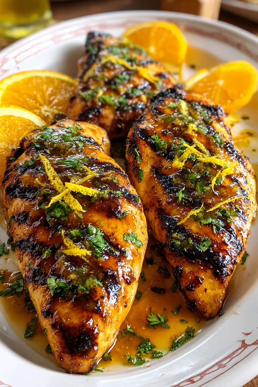Citrus-Glazed Grilled Chicken with Spiced Penguin Mail Rub