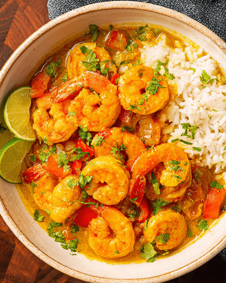Coconut-Lemongrass Shrimp Curry