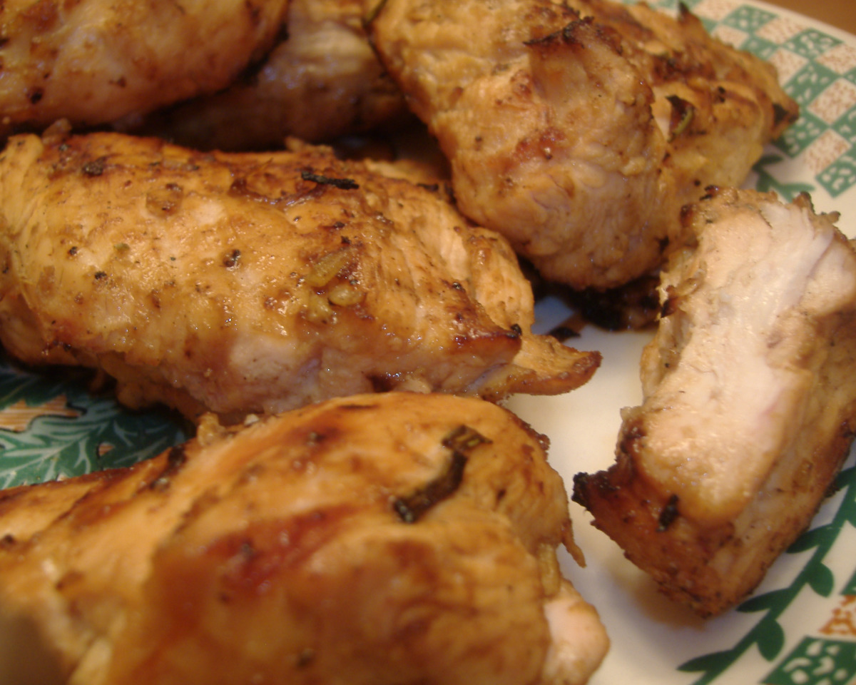 Grilled Citrus-Honey Chicken with Rosemary