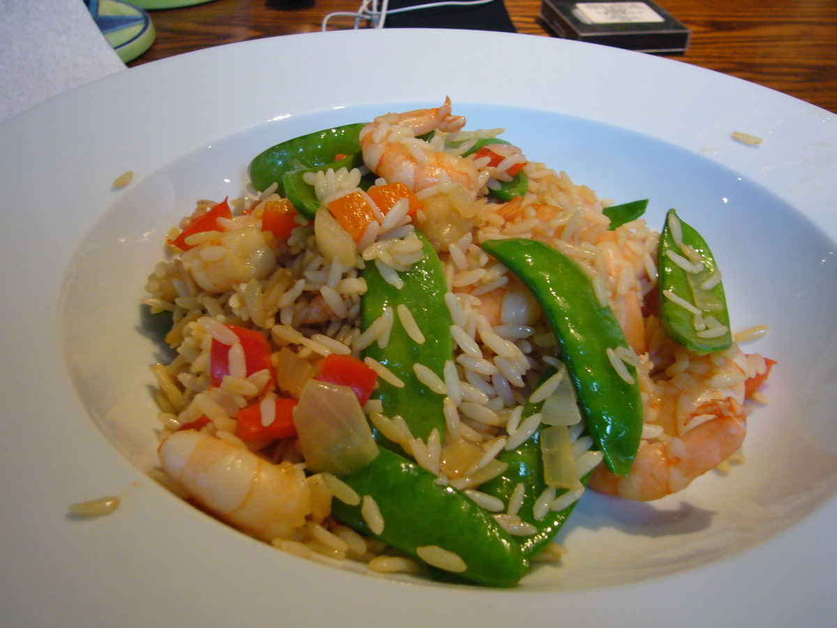 Saffron-Glazed Shrimp Stir-Fry