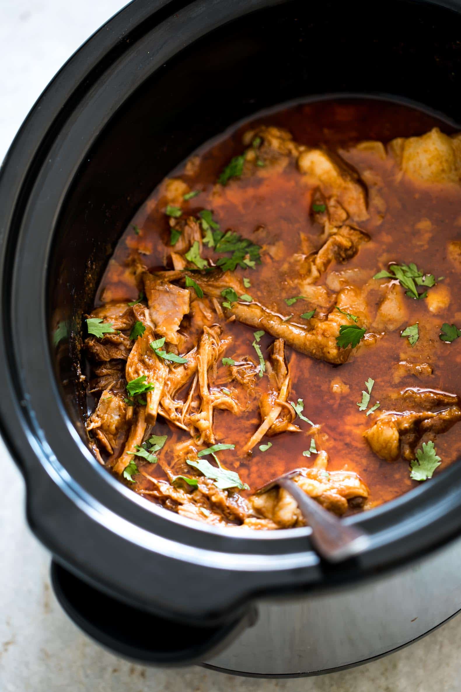 Slow Cooker Tex-Mex Pulled Pork with Smoky Chipotle Sauce