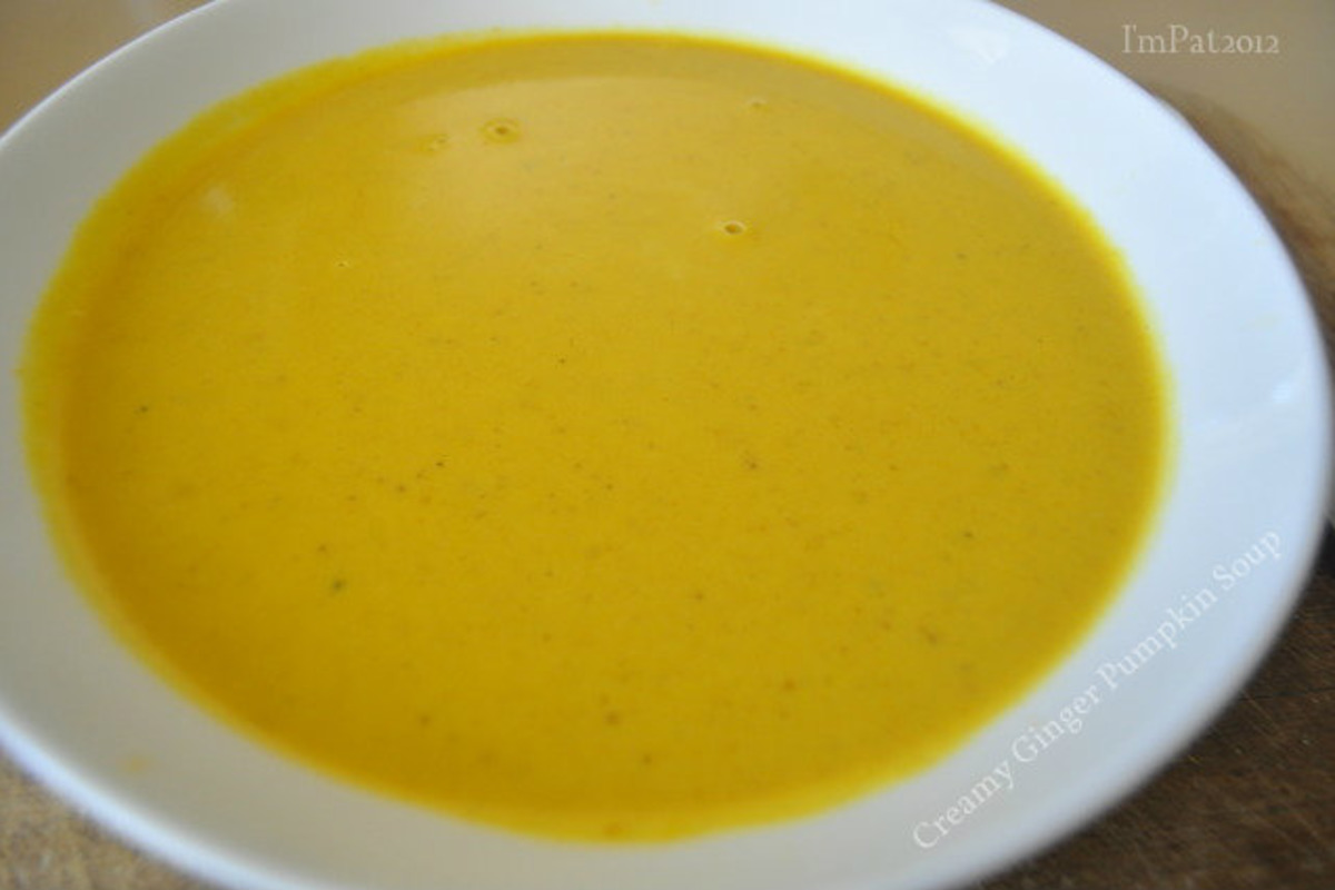 Gingerbread-Spiced Pumpkin Soup with Whipped Cinnamon Cream