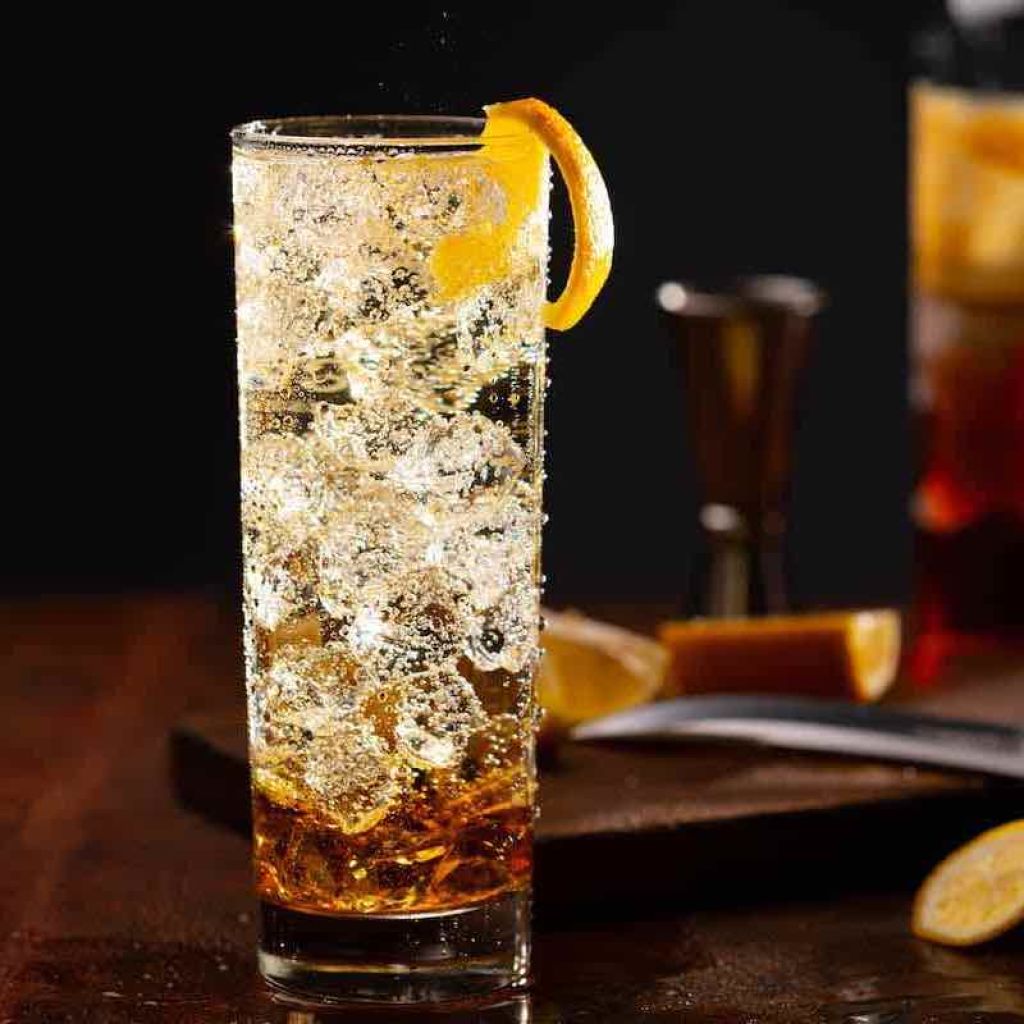 Citrus-Infused Scotch Highball with Soda Water