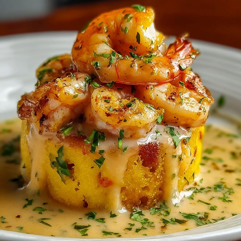 Popular Mofongo with Garlic Shrimp