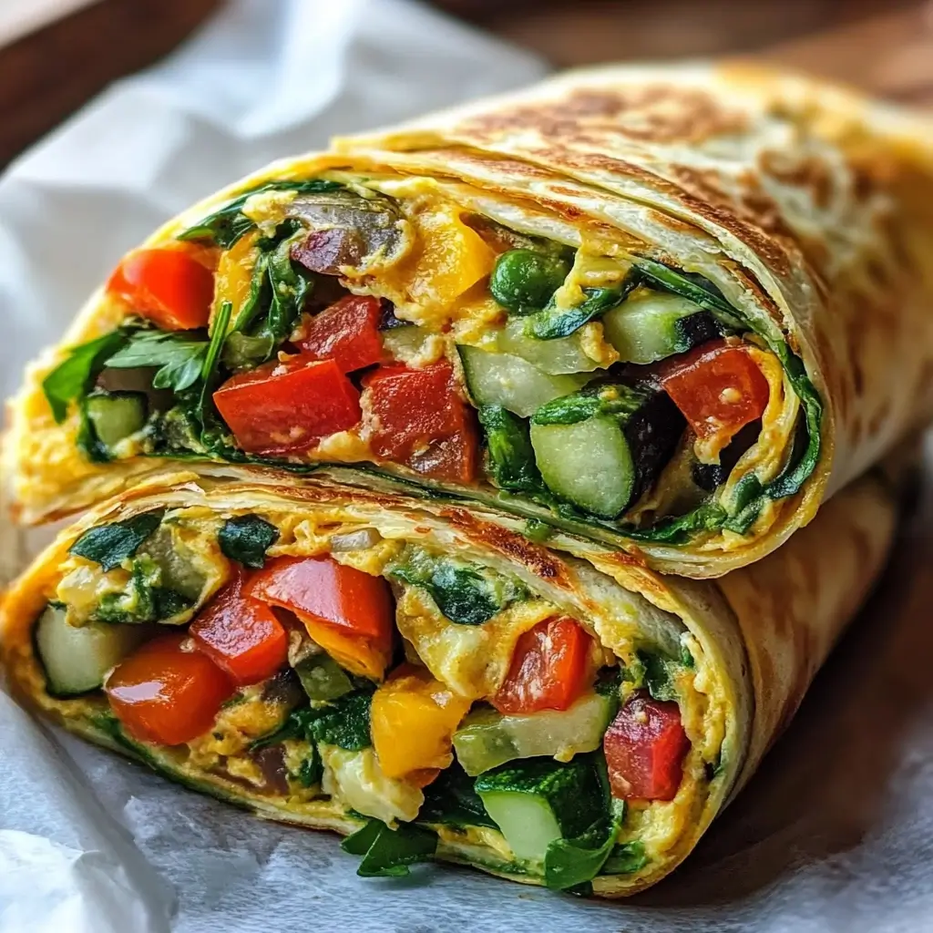 Quick Vegetable Omelette Wrap