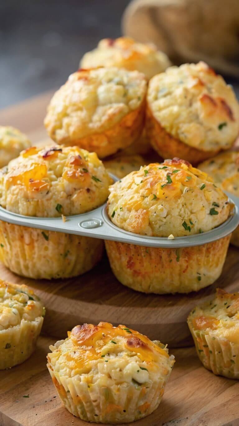 Cauliflower and Cheese Egg Muffins