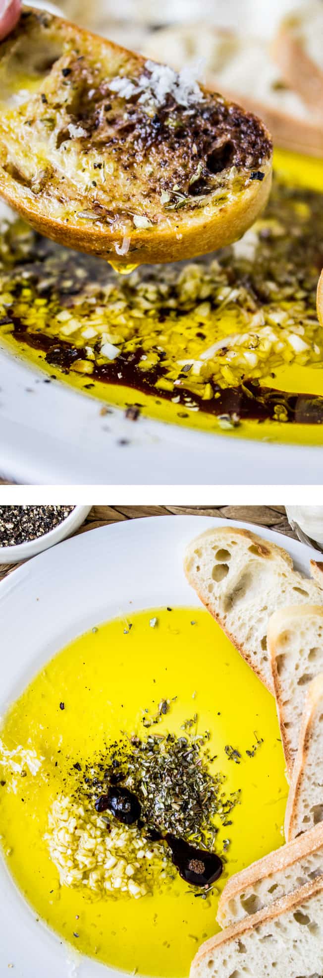 Lemon-Rosemary Infused Olive Oil Bread Dip