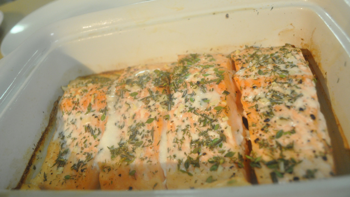 Appliance-Grade Crispy Herb Salmon