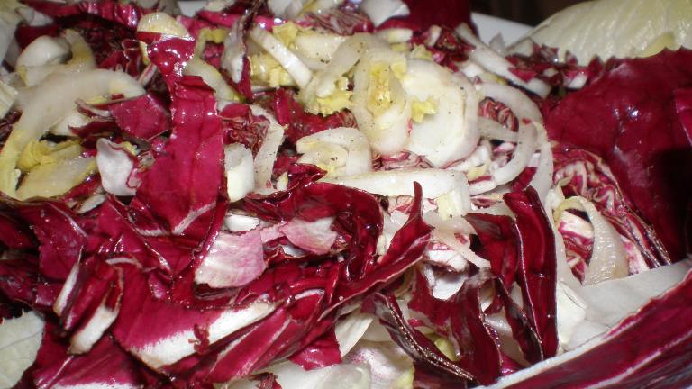 Endive & Honey-Glazed Radicchio Salad with Lemon Vinaigrette