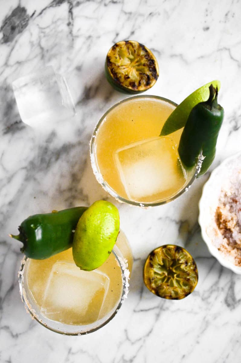 Charred Jalapeño Margarita with Fresh Lime