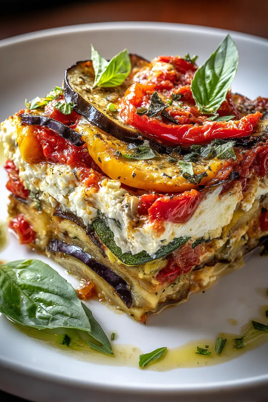Television-Inspired Layered Vegetable Lasagna