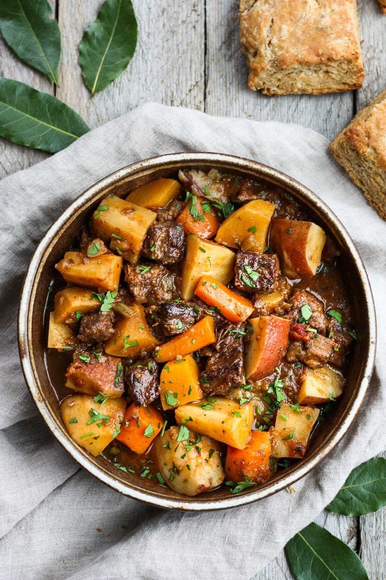 One-Pot Savory Beef and Root Vegetable Stew