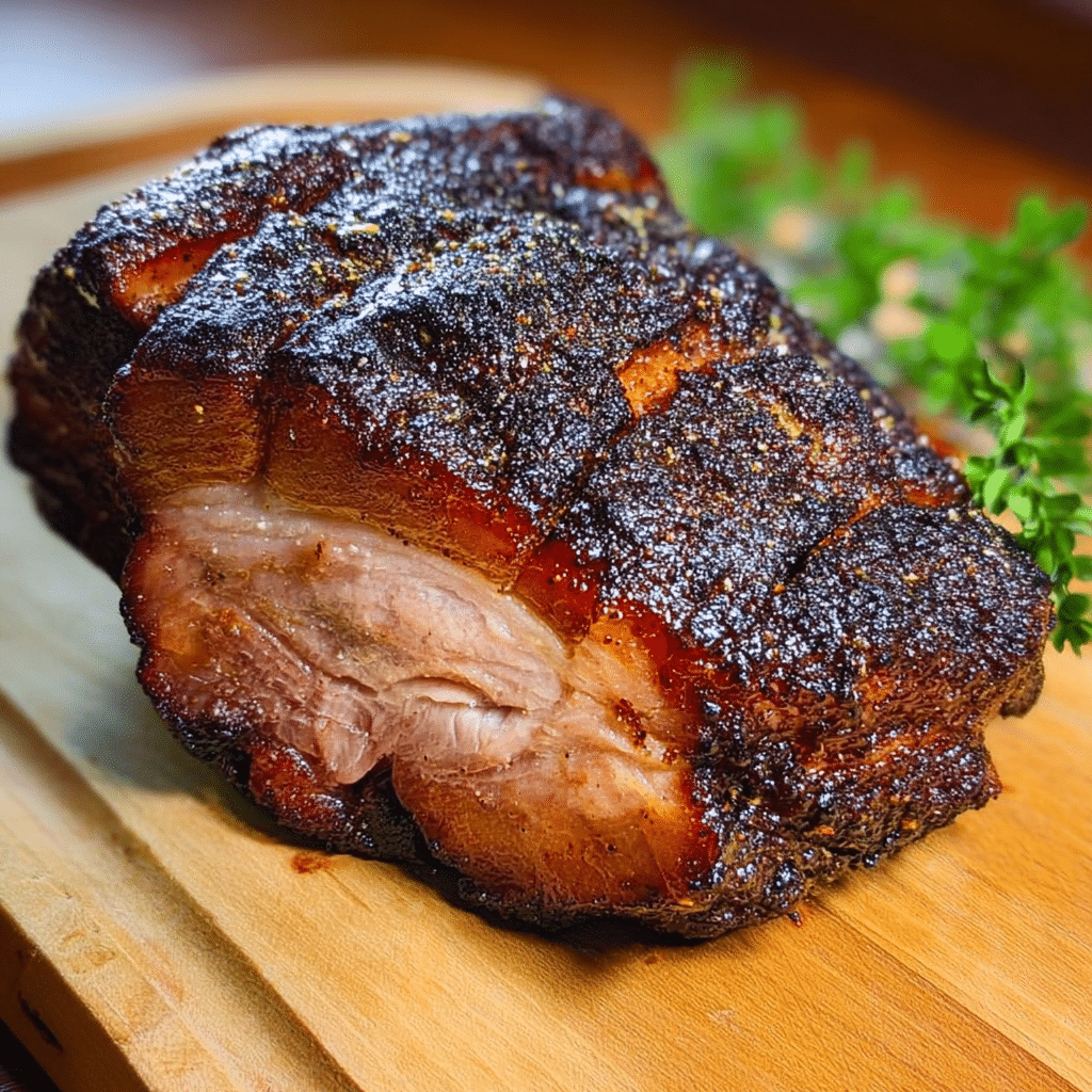 Applewood-Smoked Pork Shoulder with Heirloom Bean Ragout