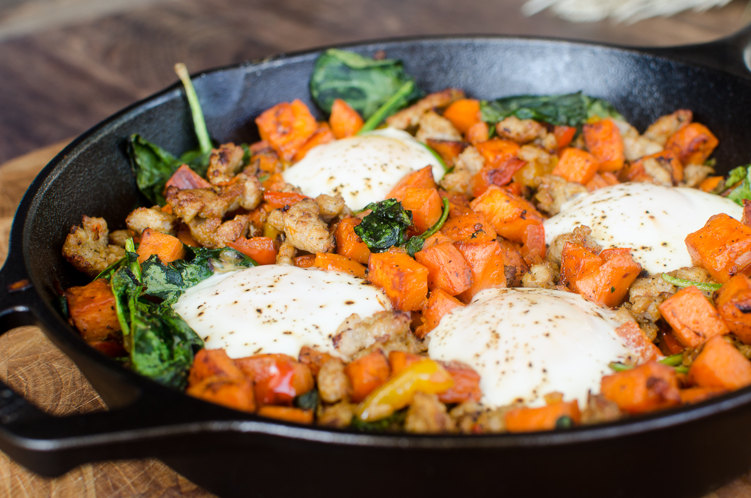 Comfort Breakfast Hash with Sweet Potato and Sausage