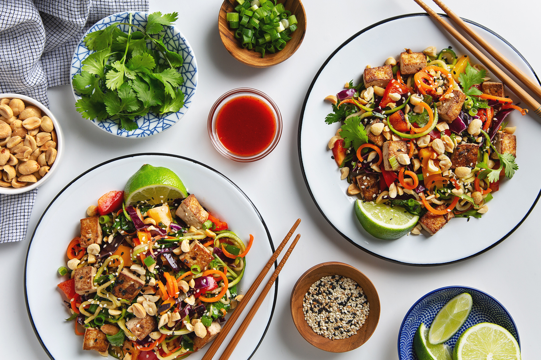 Healthy Tofu and Vegetable Pad Thai