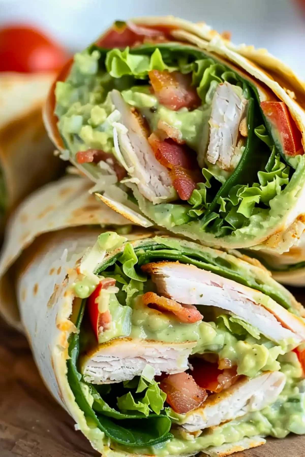 Snack Wraps with Creamy Avocado and Turkey